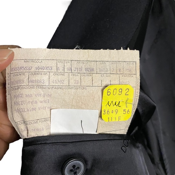 Dolce & Gabbana Men's Black Virgin Wool Single Breasted Notch Lapel Blazer - Picture 9 of 12